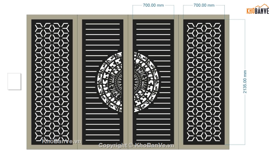 trống đồng,cổng 4 cánh cnc,file cnc cổng 4 cánh