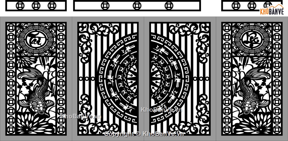 cổng cá chép tài lộc cnc,file cnc cổng cá chép tài lộc,mẫu cnc cổng cá chép tài lộc