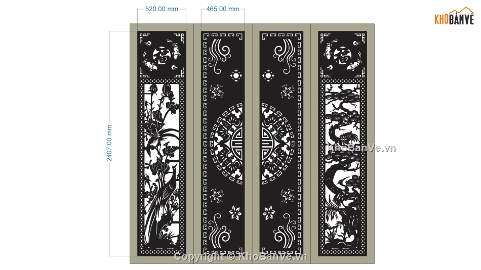 cổng phúc thọ,mẫu cổng phúc thọ,file cnc cổng phúc thọ