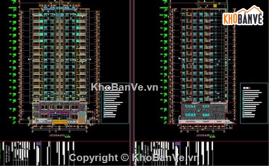 chung cư 17 tầng,chung cư,Công trình chung cư,cad chung cư