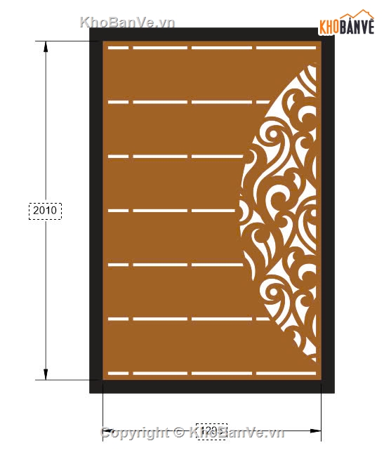thiết kế cổng 1 cánh,cổng 1 cánh cnc,file cnc cổng 1 cánh