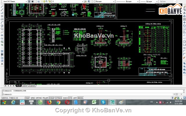 file excell đồ án nền móng,file excell tính nền móng,file cad nền móng,bản vẽ nền móng,đồ án nền móng
