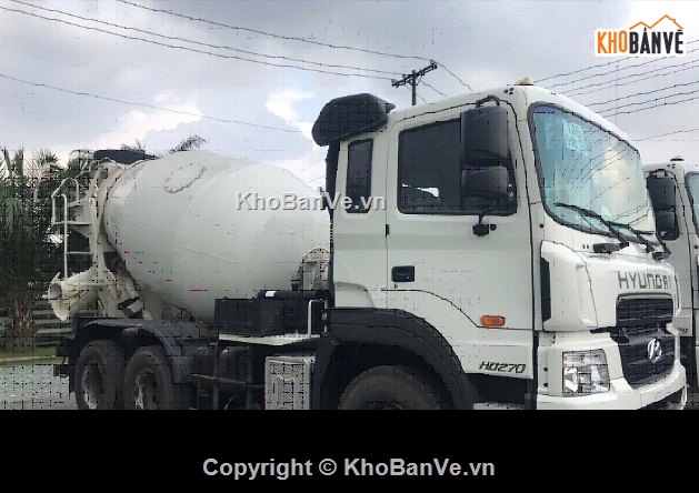 đồ án thiết kế ô tô,thiết kế xe trộn bê tông 7 khối,đồ án xe ô tô