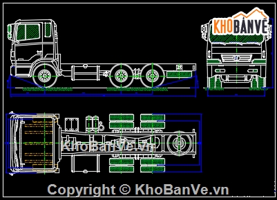 đồ án thiết kế ô tô,thiết kế xe trộn bê tông 7 khối,đồ án xe ô tô