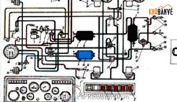 chẩn đoán kỹ thuật phanh,hệ thống phanh khí nén,phanh ô tô tải,quy trình kiểm tra phanh