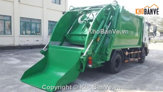 xe ép rác,Hino FG,thiết kế thùng,ô tô chuyên dùng