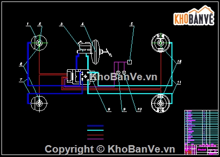 Đồ án,đồ án ô tô,Bản vẽ đồ án ô tô,đồ án hệ thống phanh
