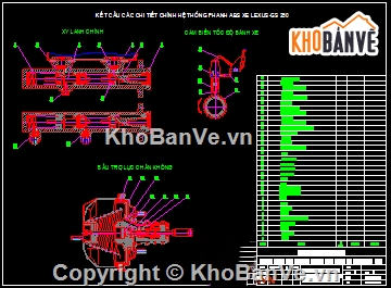 hệ thống phanh xe,Đồ án phanh,bố trí phanh ABS