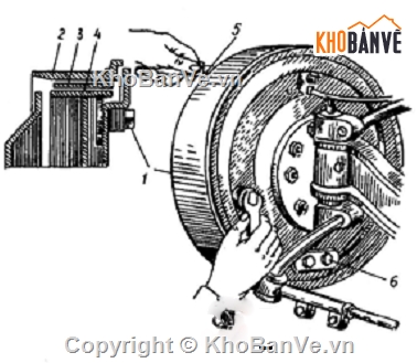 hệ thống phanh ô tô,hệ thống phanh ô tô UAZ-31512,đồ án ô tô
