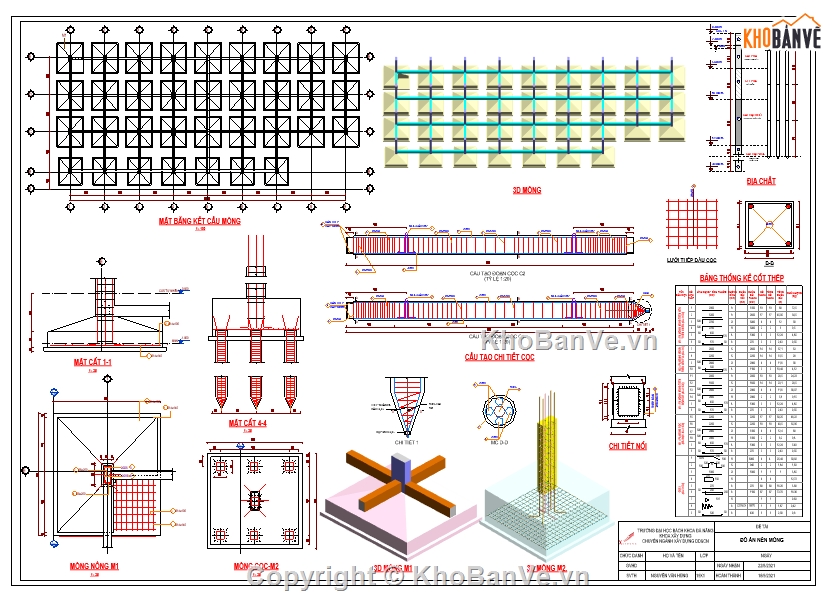 Đồ án thép,kết cấu móng,kết cấu chi tiết,chi tiết kết cấu,kết cấu,khối lượng