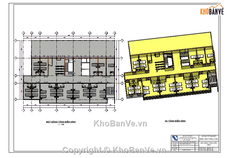 nhà 9 tầng,bệnh viện 9 tầng,đồ án bệnh viện 9 tầng