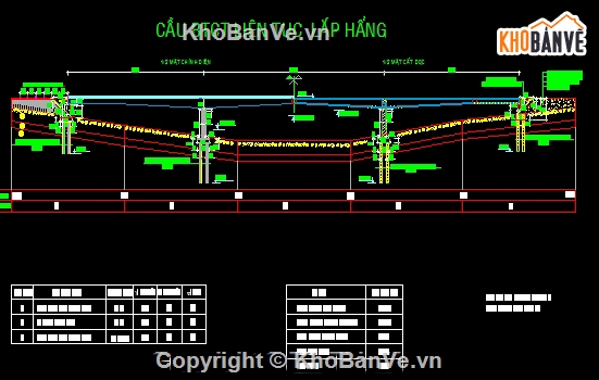 Đồ án thiết kế cầu dầm,Bản vẽ cầu dầm lắp hẫng,lắp hẫng cân bằng,cầu liên tục,thi công trụ