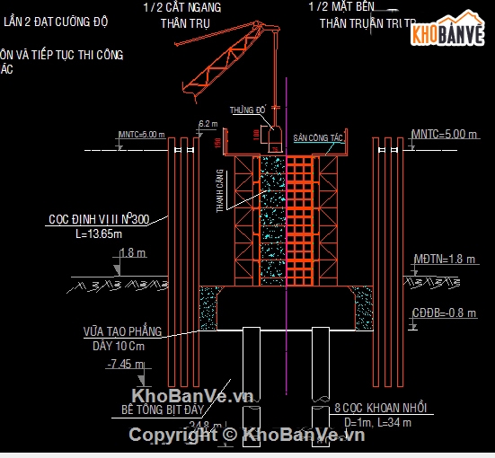 Đồ án thiết kế cầu dầm,Bản vẽ cầu dầm lắp hẫng,lắp hẫng cân bằng,cầu liên tục,thi công trụ