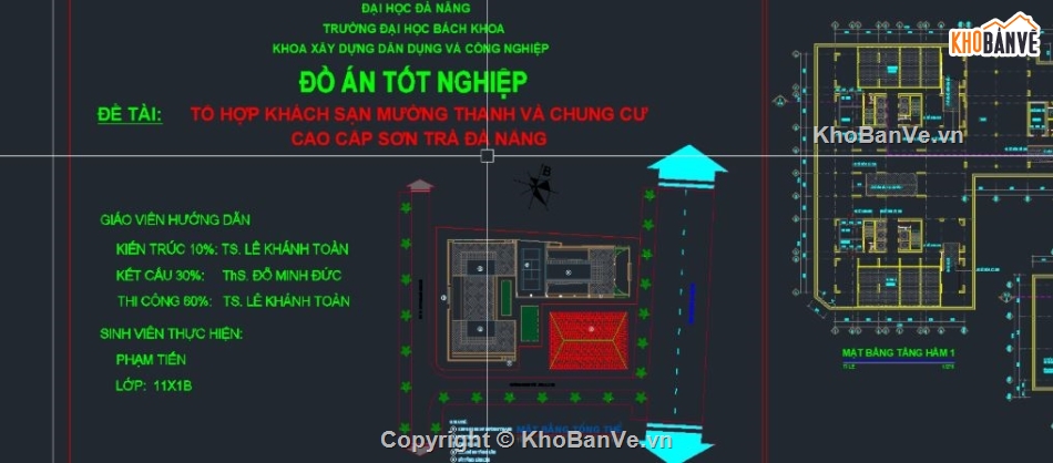Mường thanh 104x47m 40 tầng,khách sạn 10 tầng,File cad ks mường thanh