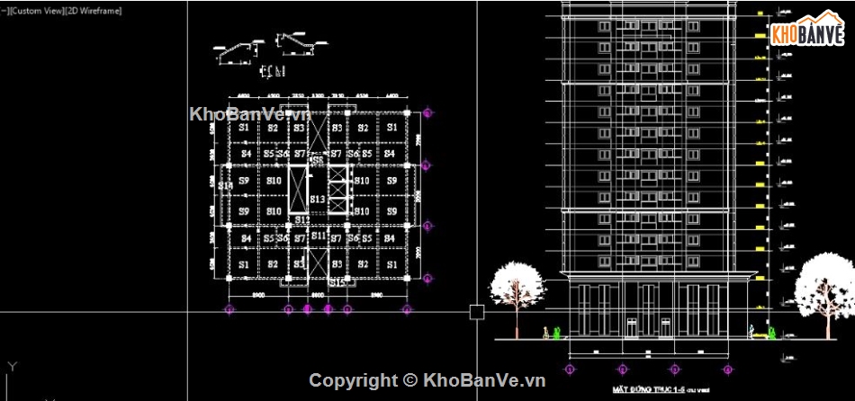 tầng hầm chung cư,chung cư 14 tầng,Đồ án