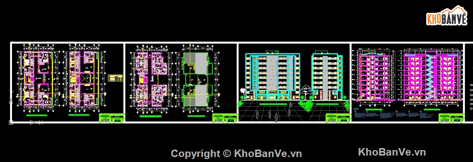 tốt nghiệp chung cư,chung cư 9 tầng,đồ án chung cư 9 tầng
