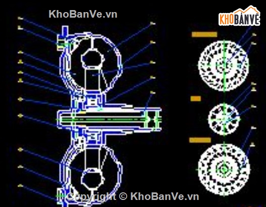 hộp số,ly hợp,bản vẽ CAD,thuyết minh