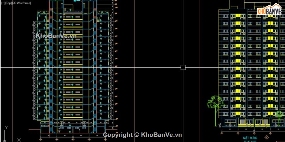chung cư 16 tấng,file cad chung cư 16 tâng,đồ án chung cư