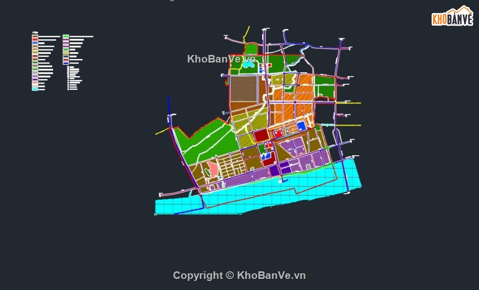 file cad phân khu,phân khu mỹ tho,bản vẽ phân khu