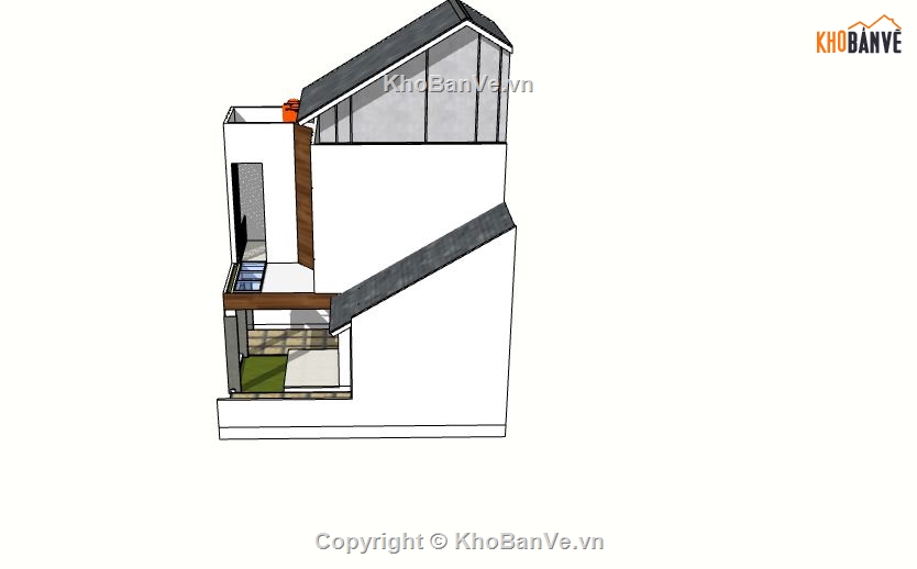 mẫu nhà 2 tầng,thiết kế nhà 2 tầng,phối cảnh nhà 2 tầng,file su nhà 2 tầng