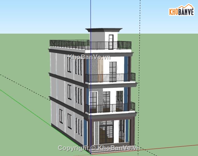 Nhà phố 3 tầng,model su nhà phố 3 tầng,nhà phố 3 tầng file su