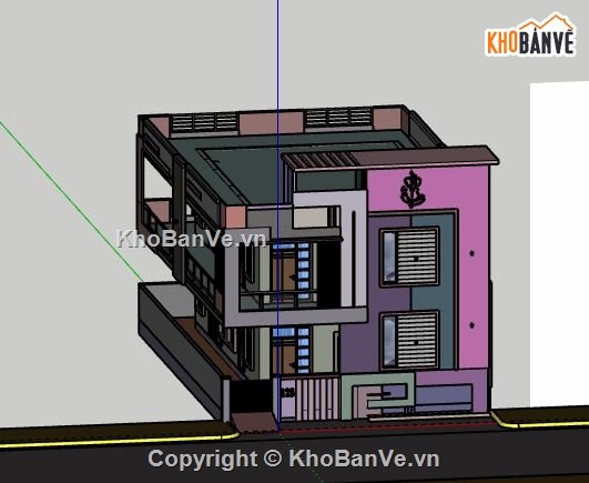 Biệt thự 2 tầng,model su biệt thự 2 tầng,biệt thự 2 tầng file su