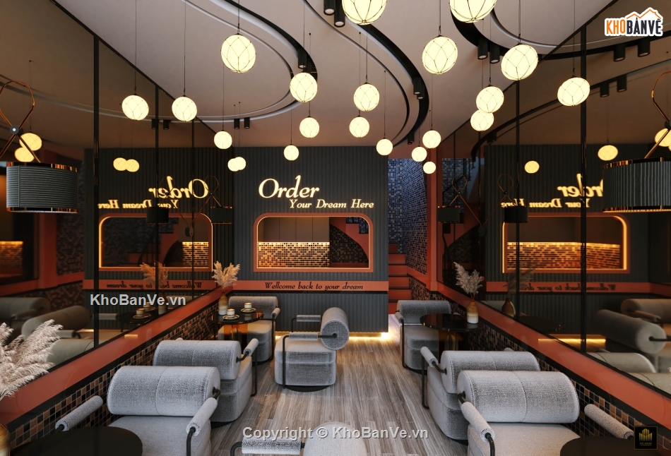 3d su quán coffee,su thiết kế quán cà phê,mẫu sketchup quán cafe,quán cafe file sketchup