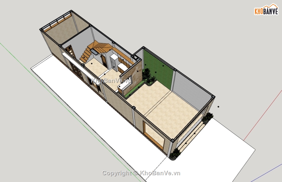 nhà phố 3 tầng,nhà 3 tầng,su nhà phố,sketchup nhà phố 3 tầng,su nhà phố 3 tầng