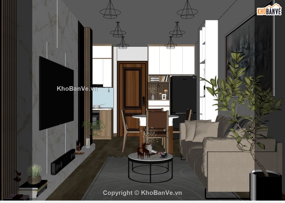 Phòng khách file sketchup,model su phòng khách,phòng khách file sketchup,file su phòng khách,file sketchup phòng khách