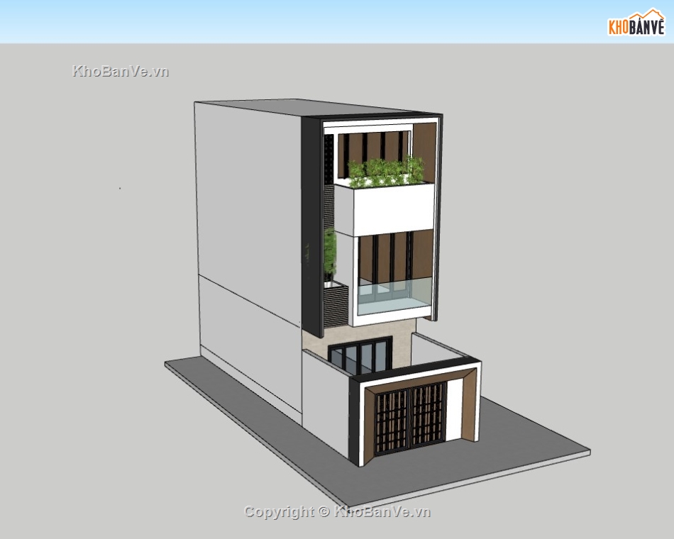 nhà phố 3 tầng,su nhà phố,sketchup nhà phố,su nhà phố 3 tầng,sketchup nhà phố 3 tầng