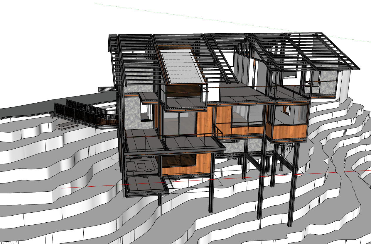 model su  nhà kết cấu thép,file 3d  nhà kết cấu thép,3d nhà kết cấu thép,sketchup nhà kết cấu thép