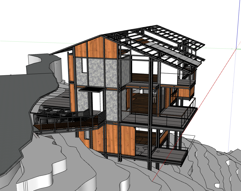 model su  nhà kết cấu thép,file 3d  nhà kết cấu thép,3d nhà kết cấu thép,sketchup nhà kết cấu thép