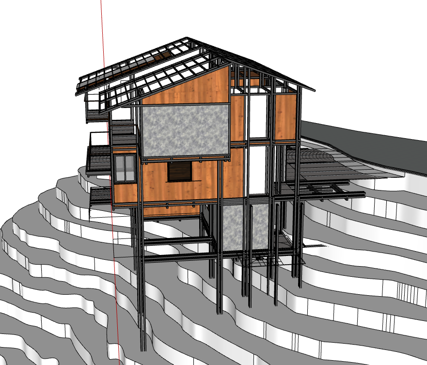 model su  nhà kết cấu thép,file 3d  nhà kết cấu thép,3d nhà kết cấu thép,sketchup nhà kết cấu thép