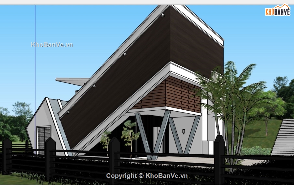 File sketchup nhà,nhà hiện đại,su nhà hiện đại