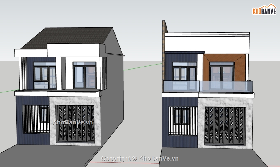 nhà phố 2 tầng,file su nhà phố 2 tầng,model su nhà phố 2 tầng,file sketchup nhà phố 2 tầng,model sketchup nhà phố 2 tầng