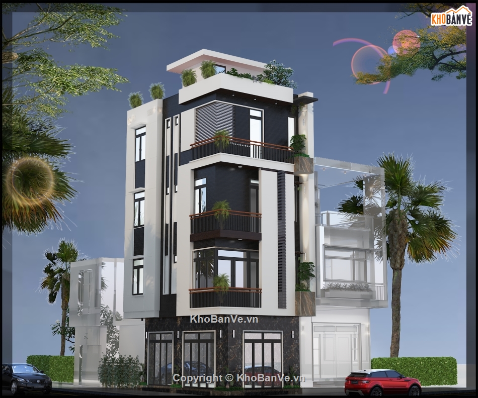 nhà phố 2 mặt tiền,nhà phố hiện đại,nhà phố 4t hiện đại