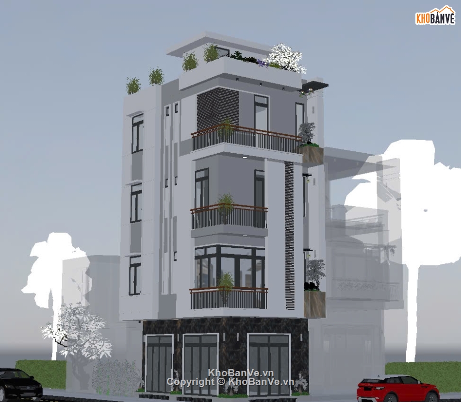 nhà phố 2 mặt tiền,nhà phố hiện đại,nhà phố 4t hiện đại