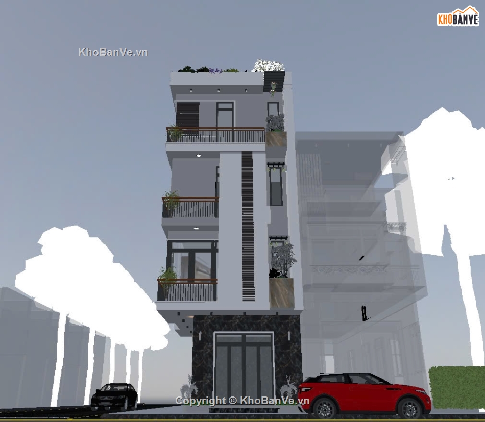 nhà phố 2 mặt tiền,nhà phố hiện đại,nhà phố 4t hiện đại