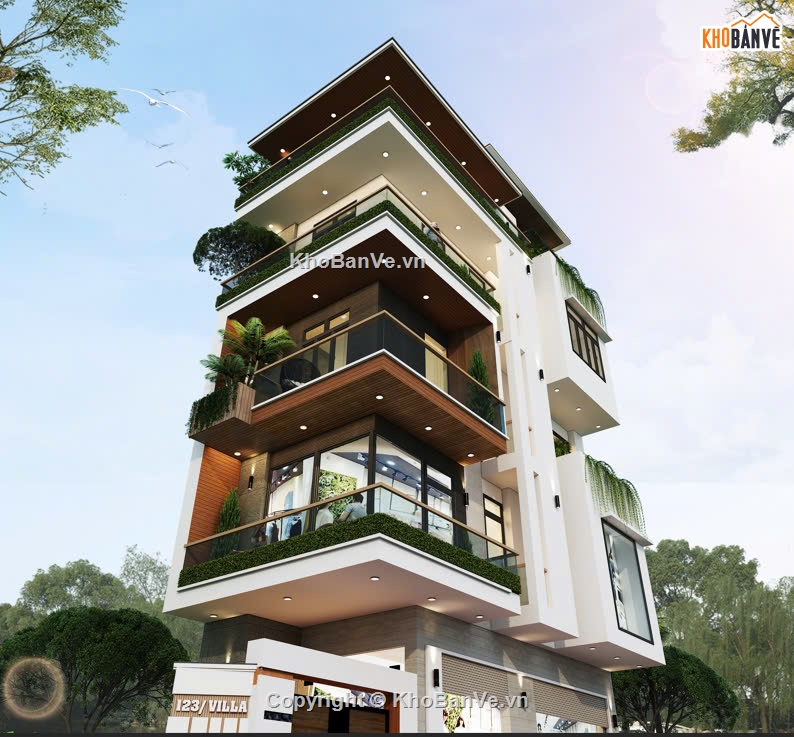 nhà phố 5 tầng,nhà 5 tầng,nhà 5 tầng hiện đại