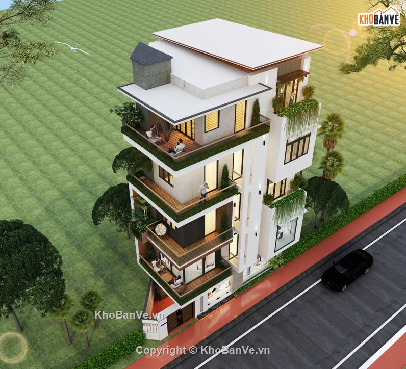 nhà phố 5 tầng,nhà 5 tầng,nhà 5 tầng hiện đại