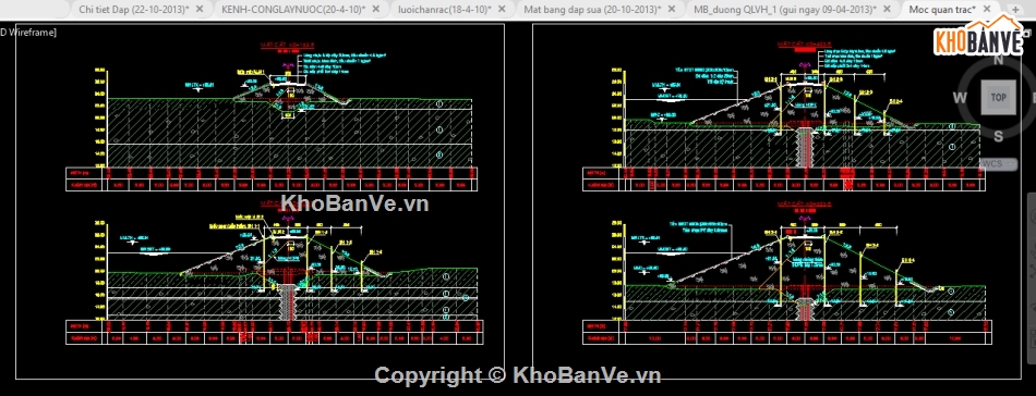 Cad hồ nước,File cad Hồ nước,Bản vẽ Hồ nước,File cad Hồ Ô Thum