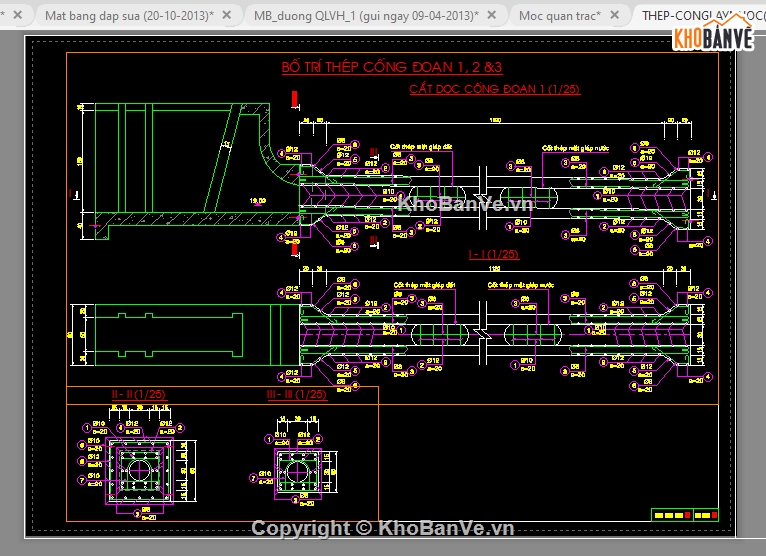 Cad hồ nước,File cad Hồ nước,Bản vẽ Hồ nước,File cad Hồ Ô Thum