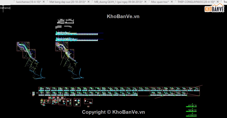 Cad hồ nước,File cad Hồ nước,Bản vẽ Hồ nước,File cad Hồ Ô Thum