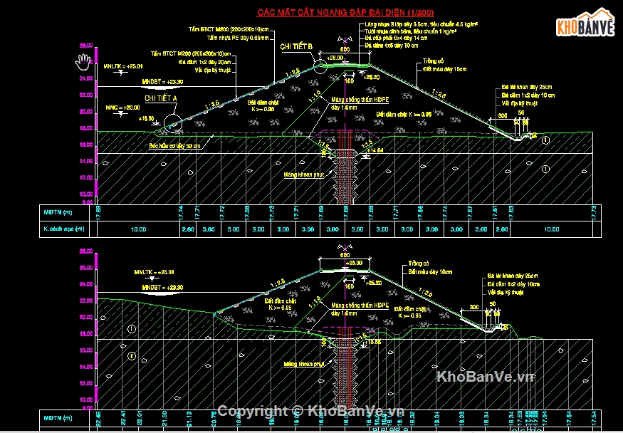 Cad hồ nước,File cad Hồ nước,Bản vẽ Hồ nước,File cad Hồ Ô Thum