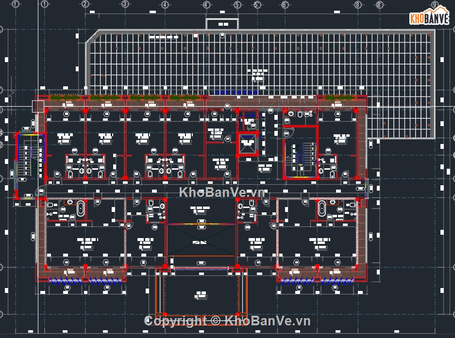 cad nhà,kiến trúc nhà khách,kiến trúc nhà,file cad kiến trúc,autocad,nhà đầy đủ chi tiết