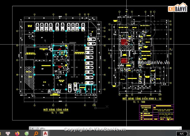 18 tầng,file cad nhà 18 tầng,đồ án 18 tầng,file cad đồ án nhà 18 tầng