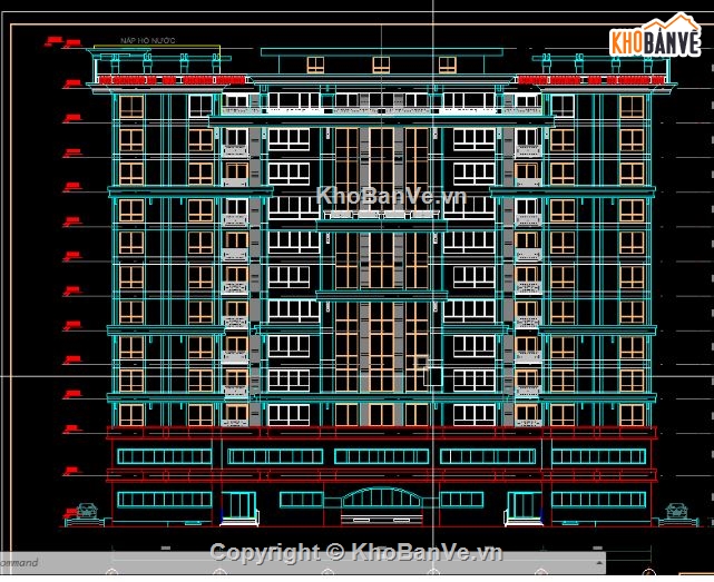 đồ án tốt nghiệp,cad chung cư,đồ án  13 tầng