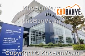 Showroom 2 tầng,showroom,showroom xe,showroom xe oto