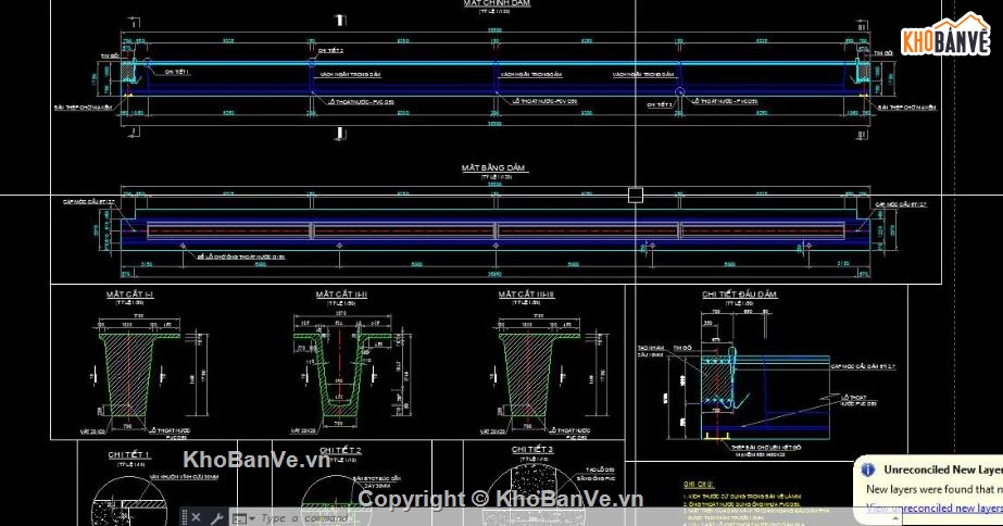 bản vẽ cầu,bản vẽ cầu dầm,file cad cầu dầm