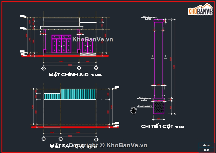 nhà cấp 4,file cad nhà cấp 4,thiết kế nhà cấp 4